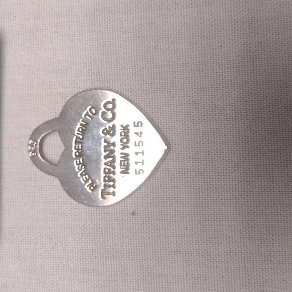 Tiffany & Co 925 Sterling Heart Tag Pendant - Picture 2 of 3